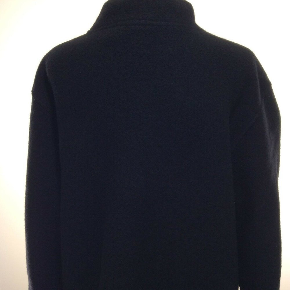 NORDIC design womens coat sz large black 100% wool - Picture 8 of 12